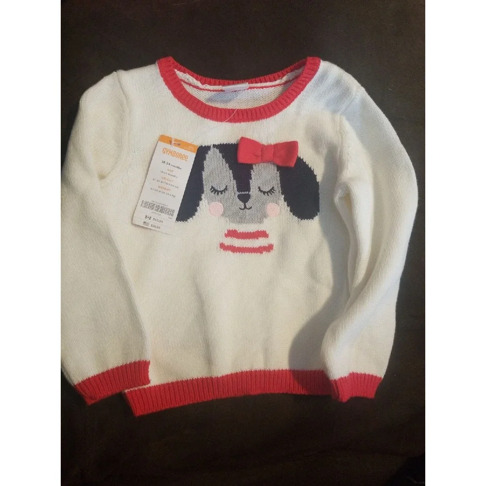 Gymboree fun at heart‎ valentine's day sweater dog size 18 24 months nwt